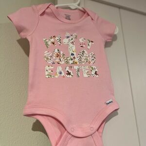 Pink 'My 1st Easter' Baby Onesie